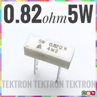 Resistor 0.82ohm 5W R82 0.82 ohm kurleb 1ohm 5Watt 5 Watt