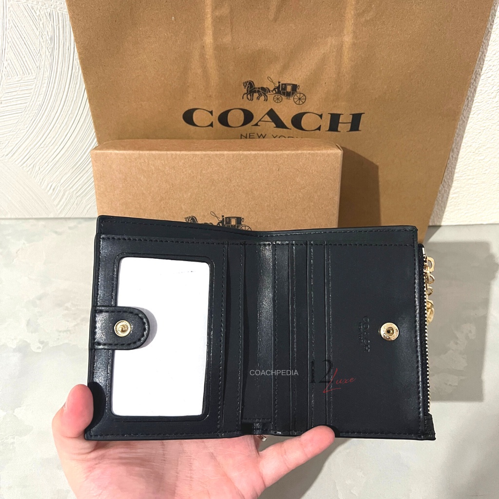 [NEW ARRIVALS] BEST PRODUCT Coach Women Bifold Wallet Small Card Case Dompet Lipat Wanita Original