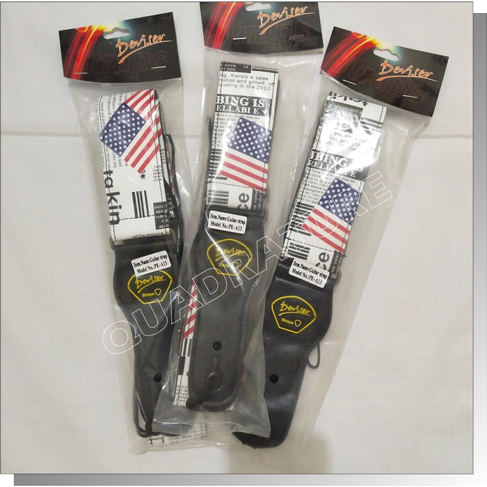 TALI GITAR GUITAR STRAP DEVISER MOTIF LEBAR 50 MM