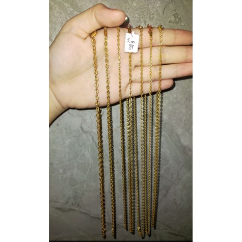 Rantai Holo Emas Kadar 700k. Berat 3gr