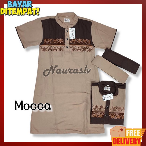 Busana Muslim Hadroh Gamis Anak Laki Laki Lebaran Gamis Anaj Pria Muslim Pakean Cowo Naju Jubah Tk S