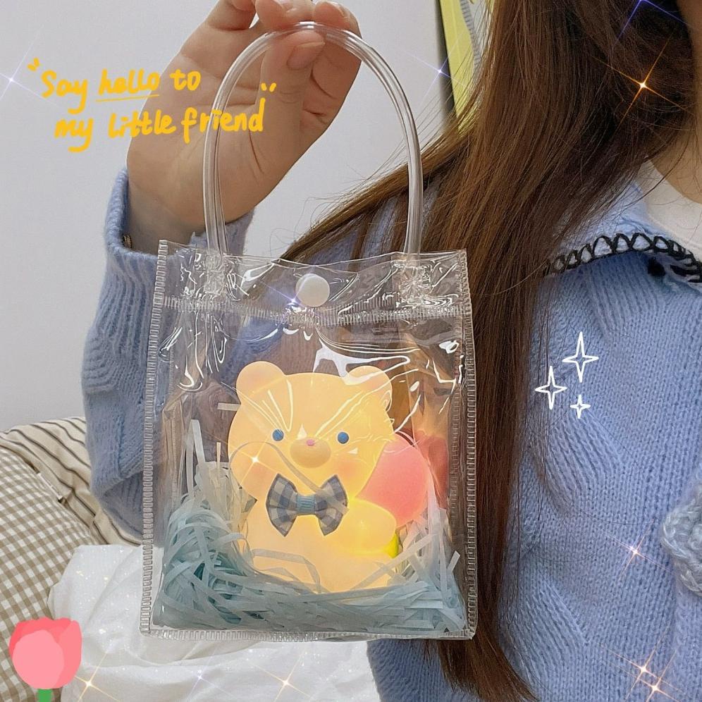 

CODTas Ulang Tahun/Tas Transparan/Tas Souvenir/Ulang Tahun Birthday Goodie Bag /Gift Box Tote Bag