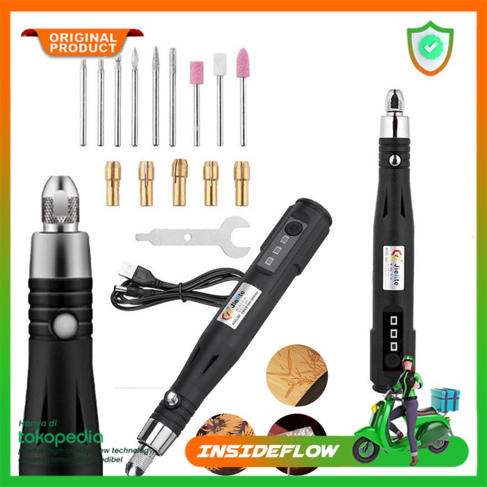 

Promo Alat Bor Listrik Mini Usb Portable Polishing Grinder Alat Ukir 30W