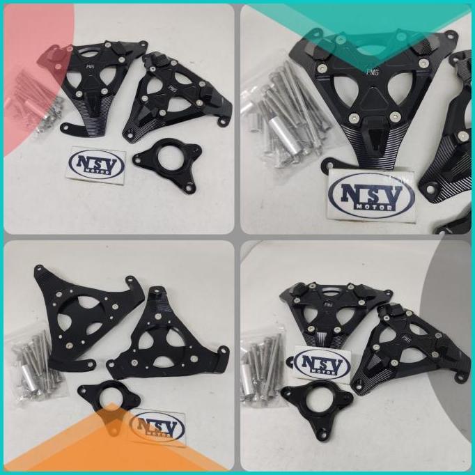 COVER ENGINE COVER MESIN VARIASI BLACK SERIES FULL CNC VIXION DLL UNI