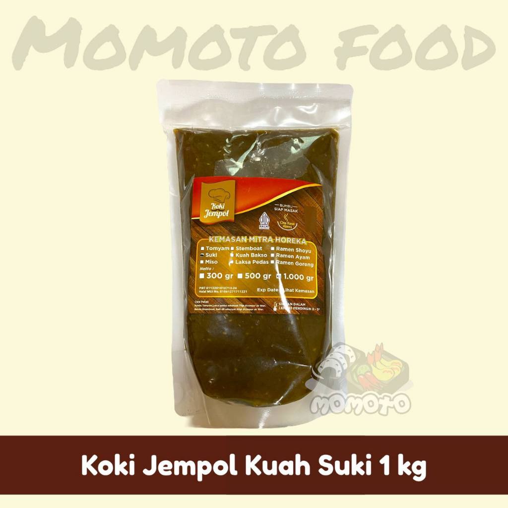 

Koki Jempol 1 Kg Bumbu Tomyam / Suki / Steamboat / Mala / Laksa Kemasan Grosir Horeca