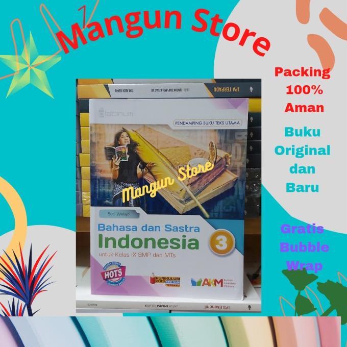 Buku Bahasa dan Sastra Indonesia Kelas IX.9 SMP AKM-HOTS PLATINUM