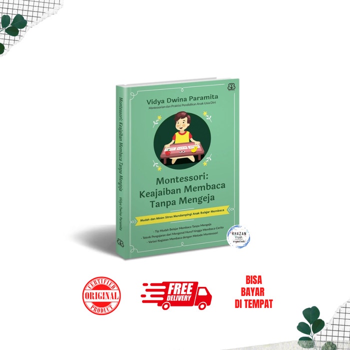 

[SALE MURAH] Montessori: Keajaiban Membaca Tanpa Mengeja by Vidya Dwina Paramita BERKUALITAS