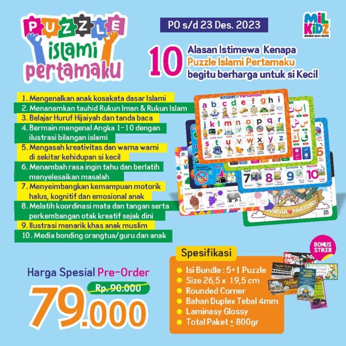 

[SALE MURAH] PUZZLE ISLAMI PERTAMAKU TERJAMIN