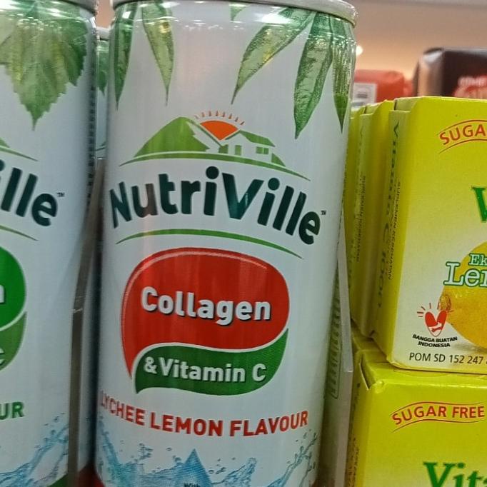 

`````````] NUTRIVILLE COLLAGEN DRINK LYCHE LEMON 250 ML MINUMAN KOLAGEN