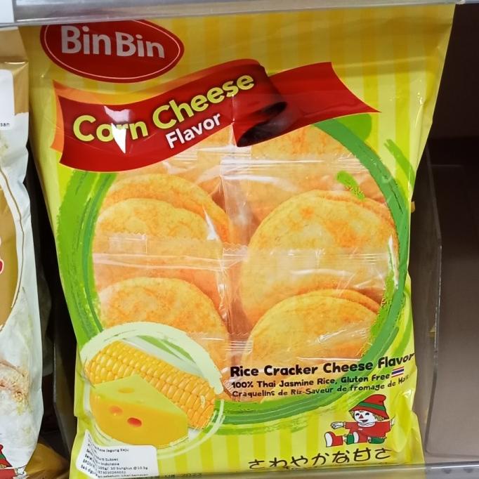 

cusss order] BIN BIN CORN CHEESE FLAVOUR CRACKERS 105 GR KREKERS JAGUNG RASA KEJU