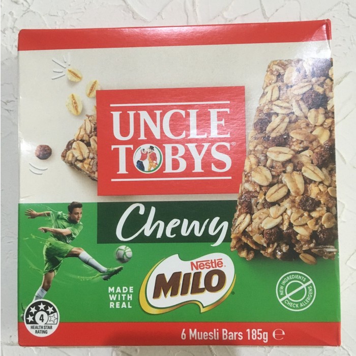 

Uncle Tobys Chewy Milo 6 Bars