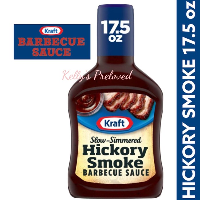 

Kraft Bbq Sauce Hickory Smoke 17,5 Oz Saus Barbecue 496 Gram Usa