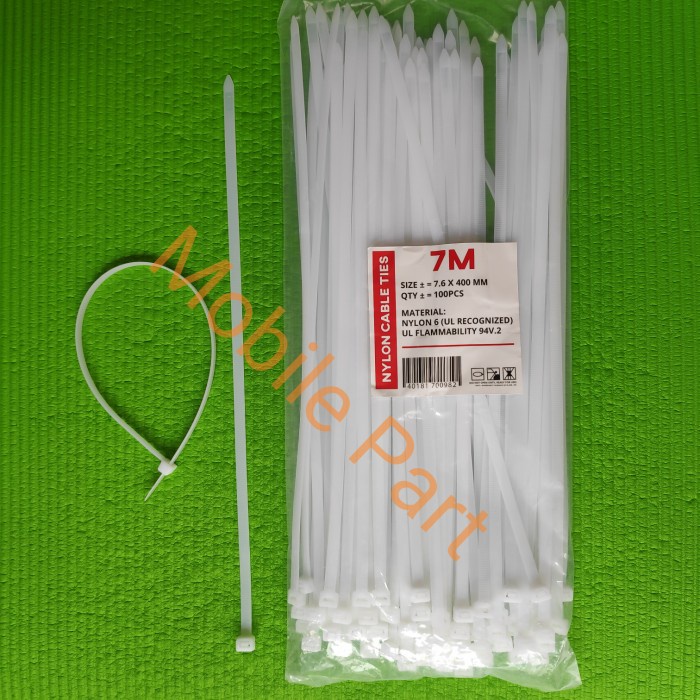 

Terbaru Cable Ties Tie 40Cm Tie Kabel Besar 7.6 X 400Mm Isi 100Pc Promo Terlaris