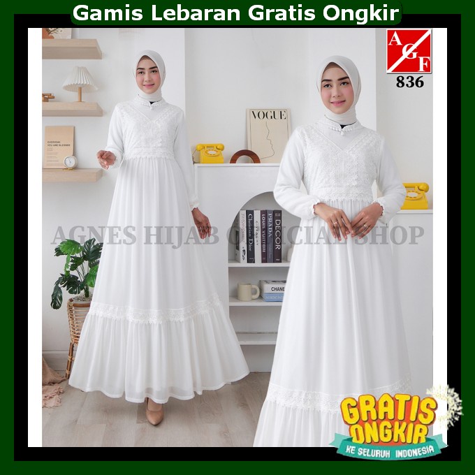 Gwmis Pengajian Murah Impor Abaya Pesta Mewah Elegan Gamiz Muslimah Perempuan Kekinian Baju Gamis Pu