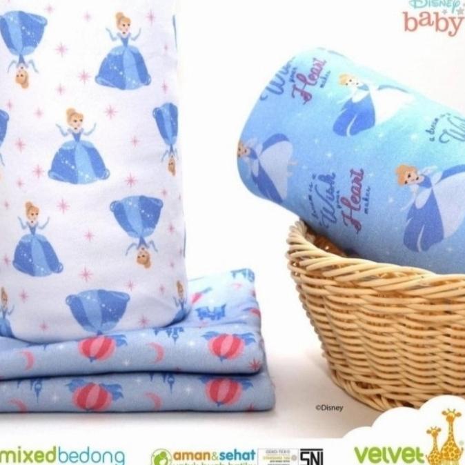 velvet junior kain bedong bayi - bedong bayi baru lahir newborn - GIRL