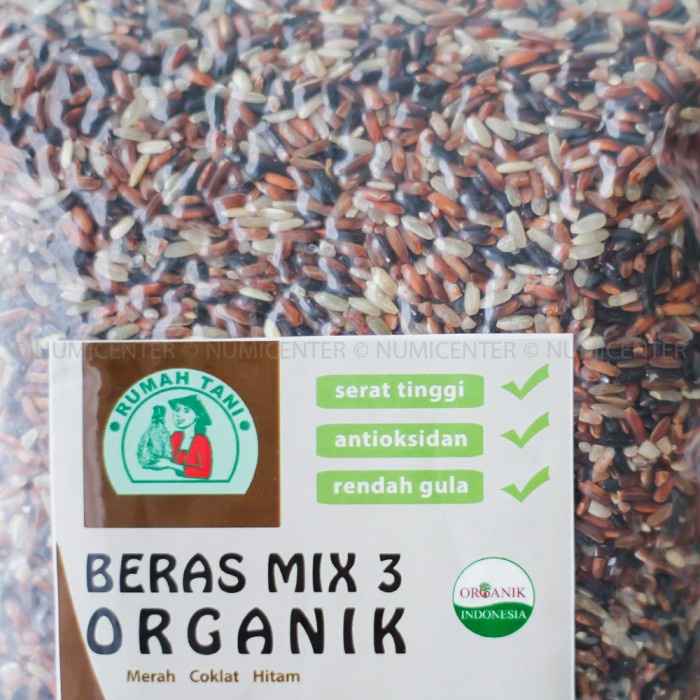 

2Kg Mix 3 Organik Merah Hitam - Rumah Tani Lestari Rtl