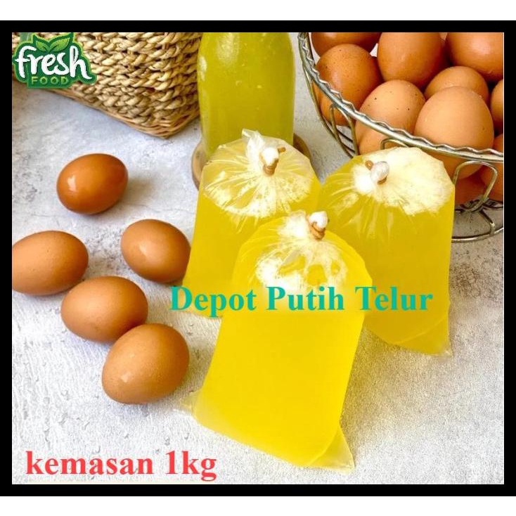 Putih Telur Mentah Bersih Super Fresh 1Kg Tidak Beku Di Jamin Termurah Good Product