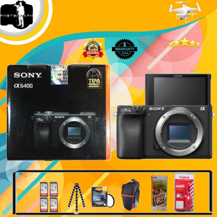 SONY A6400 BO / SONY A6400 KIT / SONY A6400 GARANSI DISTRIBUTOR