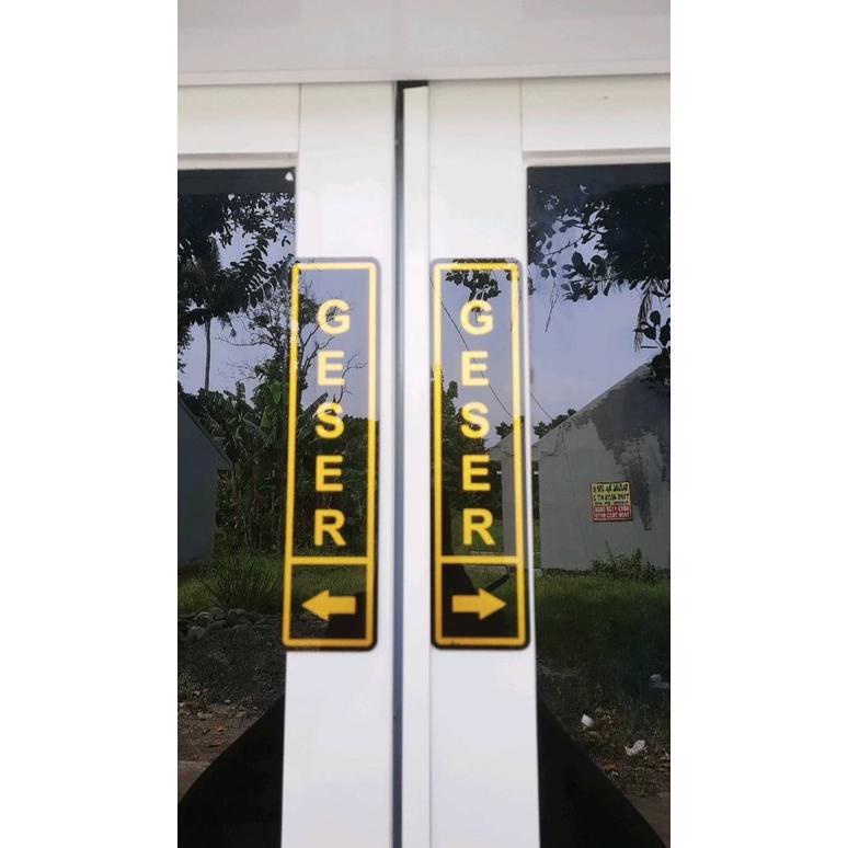 

Model baru - Plat acrylic tulisan geser kanan atau geser kiri, sign label akrilik