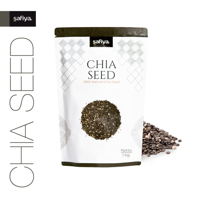 

CHIA SEED ORGANIK 1 KG ORGANIC BLA CHIASEED SAFIYA FOOD