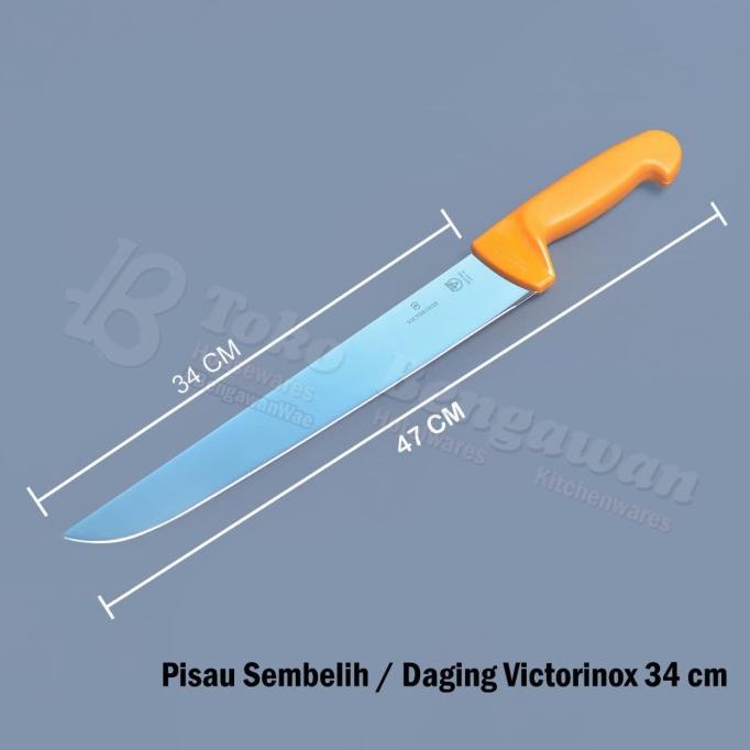 Termantab] Pisau Daging / Sembelih VICTORINOX Swibo 34cm 5.8431.34
