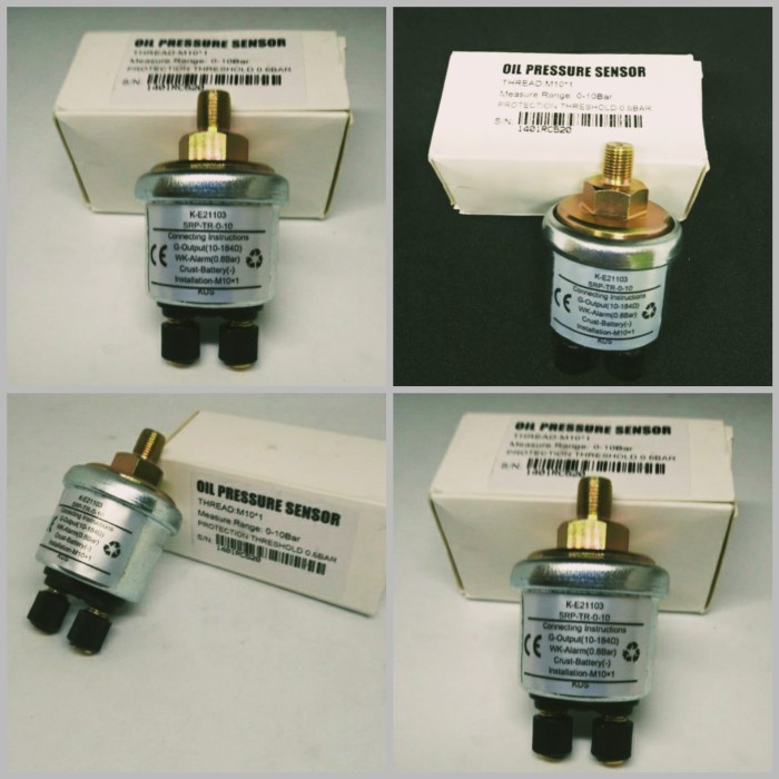 SENSOR OLI VDO ATAU SWITCH OLI KUS KE21107 KE21103 DRAT 10MM GENSET