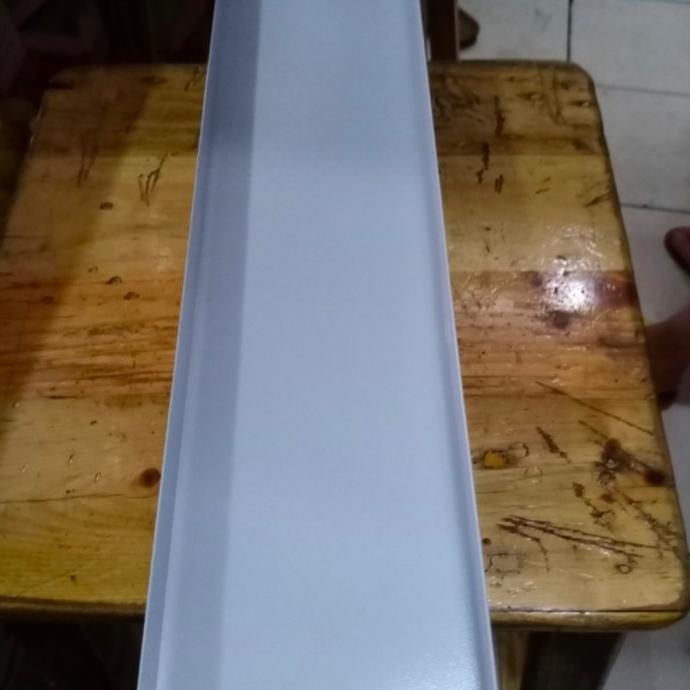 jual LIS U ALUMINIUM/HEATSINK ALUMINIUM 10CMX2CMX2CM PANJANG 80CM PUTIH
