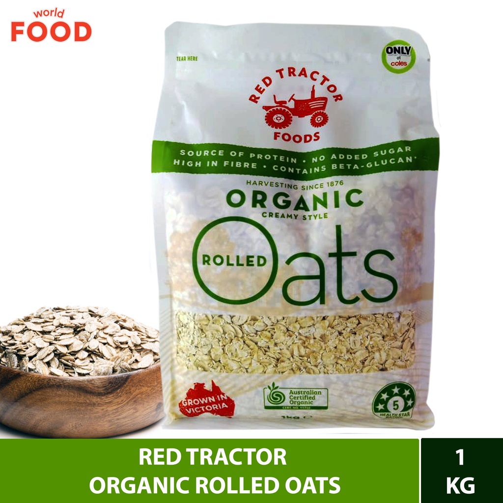 

Red Tractor Organic Rolled Oats 1Kg