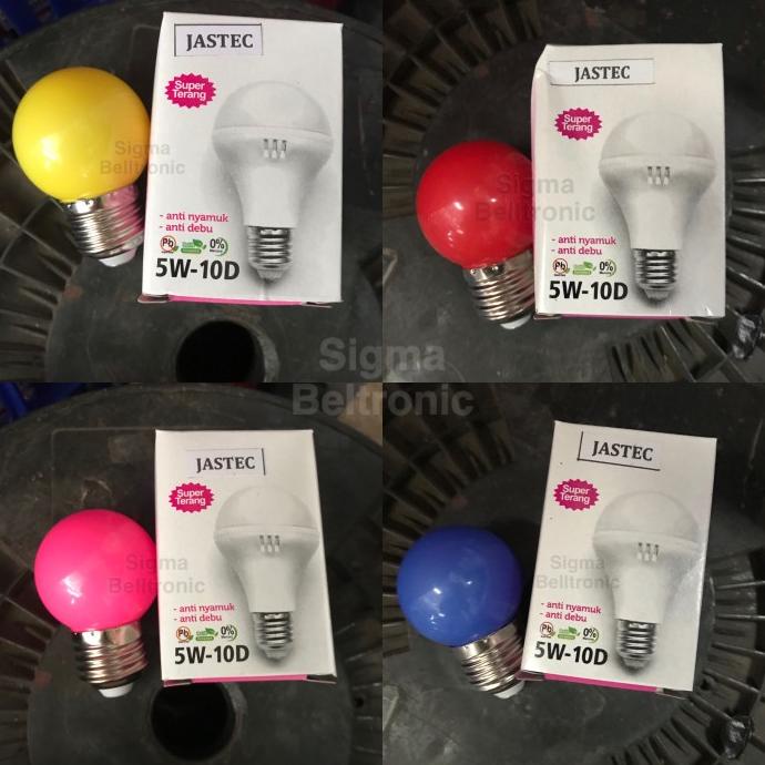 paling diminati] Lampu LED 5 watt bohlam warna warni (minimal 10pcs bisa campur)