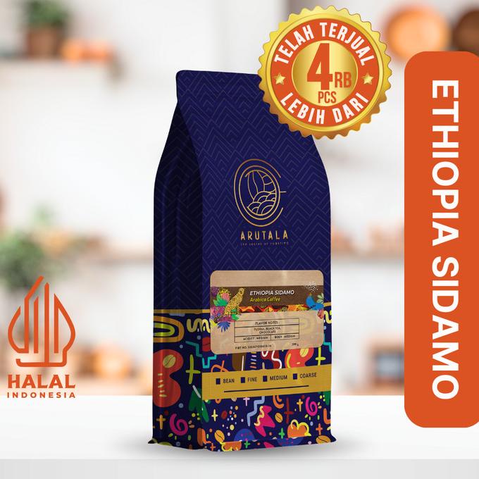 

gon ARUTALA Kopi Ethiopia Sidamo Arabica 200 gram