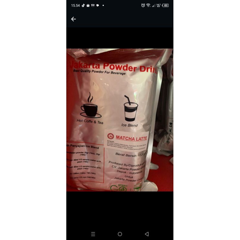 

Powder Bubuk Numan Rasa Matcha Latte