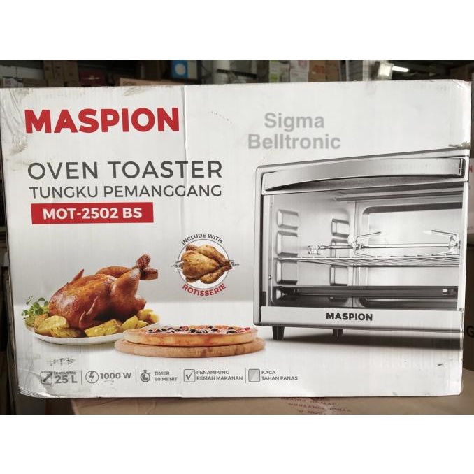 ------] Oven MASPION 25 liter. Tungku pemanggang Oven toaster. MOT-2502BS