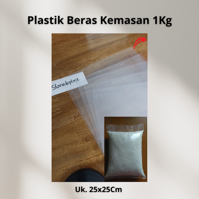 

Plastik Kemasan 1Kg Tebal 08 Polos Bening