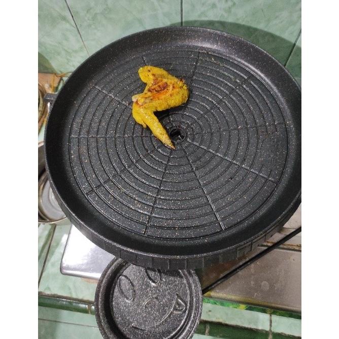 Multi Grill Pan Q2 Alat Panggang Grill Kompor Bulat Q2-8930 Bbq Round