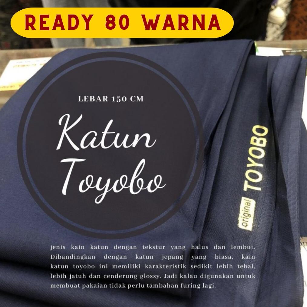 Kain Meteran Motif (80+ Warna Terlengkap) Kain Bahan Katun Toyobo, Per 1/2 Mtr = 50 Cm Royal Mix Fod