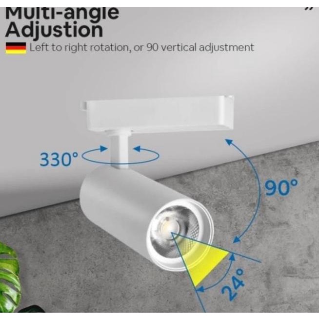 MEGAMAN TRACK LIGHT 18WATT 4000K LAMPU SOROT 18W Siap Proses