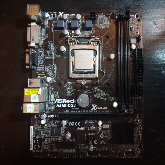 Paket Mobo Asrock H81 + Processor intel core i3 4150