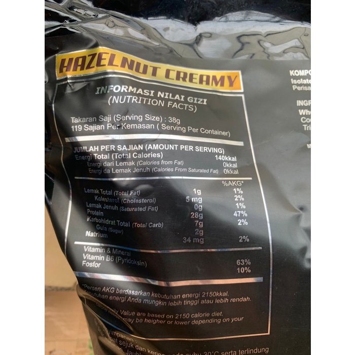 Bxn Iso Whey Isolate 10 Lbs Whey Protein 100% Isolate Bpom Halal