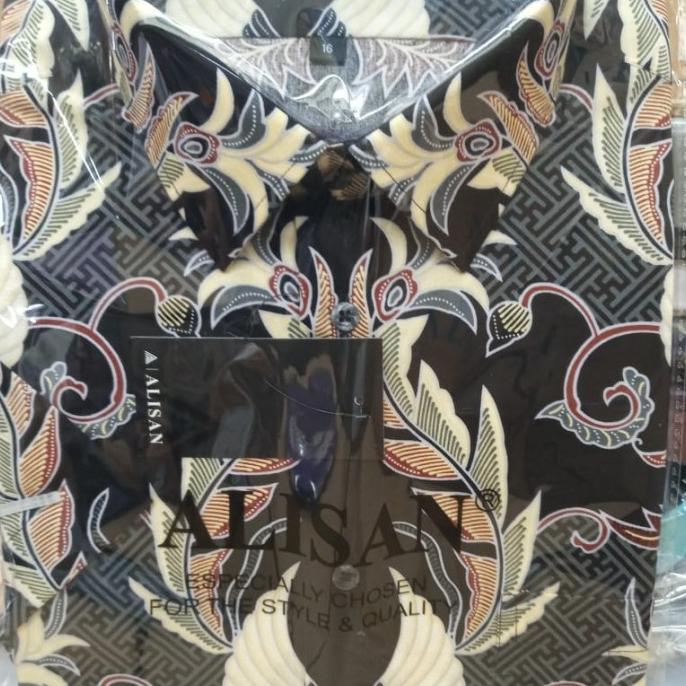 Terbaik Kemeja Batik Alisan Printing Lengan Pendek Size 16 Motif A Berkualitas