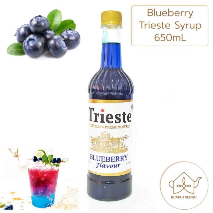 

650mL Sirup Blueberry Trieste - Trieste Italian Syrup Original Bluberi