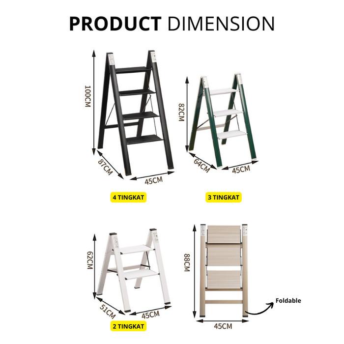 NANJIREN TANGGA RUMAH TANGGA LIPAT TANGGA DAPUR KECIL LIPAT STEP STOOL