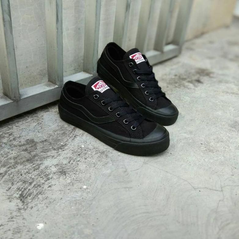 Gratis Ongkir Extra Ventela Public Low All Black 100% Original Full Black - Sepatu Sekolah Ventela P