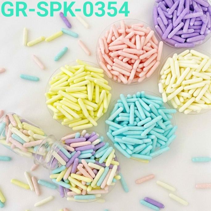 

GR-SPK-0354 Sprinkle springkel sprinkles 1kg meses besar stick pastel