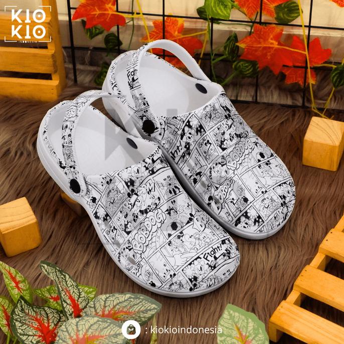Sandal Kodok Pria Wanita/ Sendal Printing Bobdog / Comic / Frees