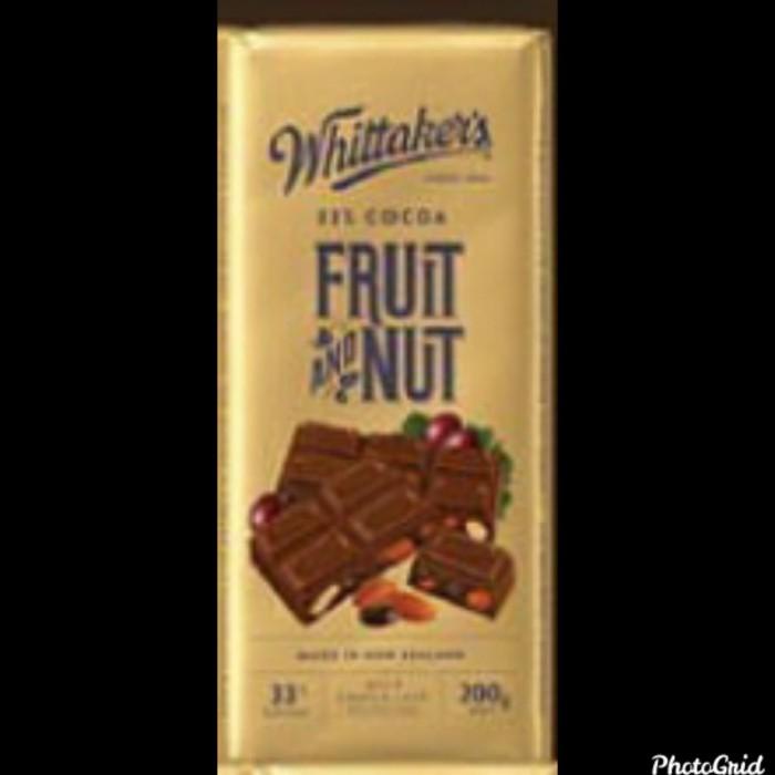 

WHITAKER'S FRUIT AND NUT CHOCOLATE BAR-COKLAT IMPORT