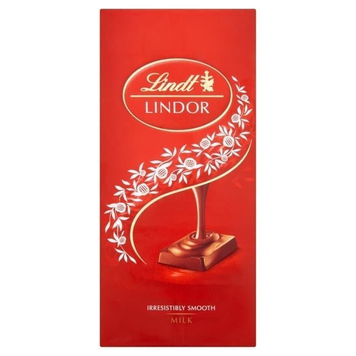 

PROMO !! LINDT LINDOR MILK CHOCOLATE PIECES BAR-COKLAT IMPOR