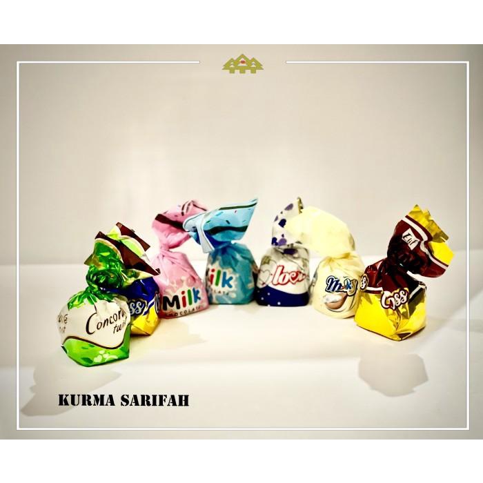 

COKLAT TURKY/COKLAT MIX-500GR-COKLAT AMANDA-OLEH2 KHAS ARAB