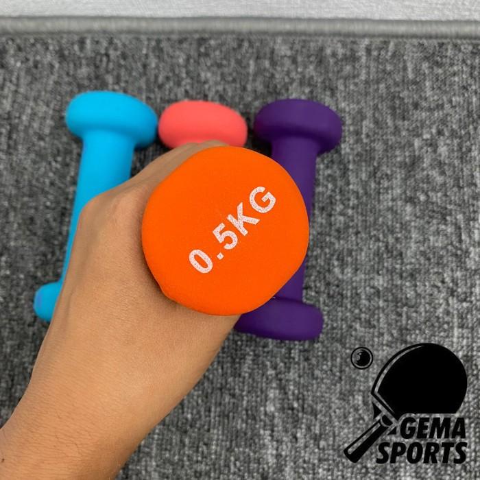 BARBEL DUMBELL MACHO MINI SETENGAH KG