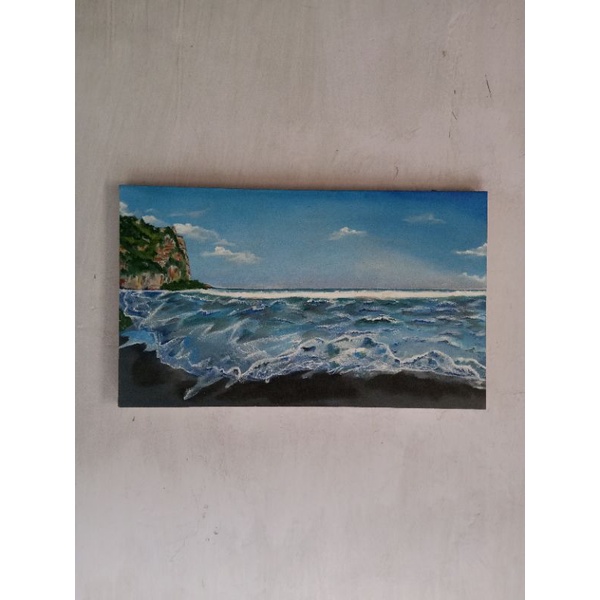 Lukisan Kanvas aesthetic (asli bukan print)