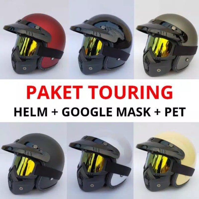 Helm Bogo Retro Google Mask
